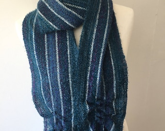 Blue #5 Handwoven Scarf
