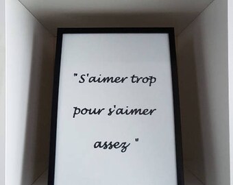 Embroidered quote picture frame