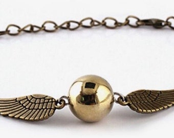 Harry Potter Golden Snitch Quidditch Bracelet - Gold and Bronze