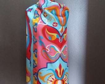 True Vintage 1960's Pierini 100% Silk Mod Pop Art Dress Fabric 42L. X 50W.