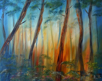 Painting landscape "Forest"