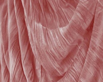 Stretch Velvet Crushed Pleated Fabric