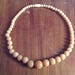 Vintage glass bead necklace 40s 50s era jewelry choker style