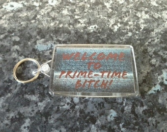 Freddy Krueger Quote Jumbo Keyring. Welcome To Prime Time. Nightmare on Elm Street