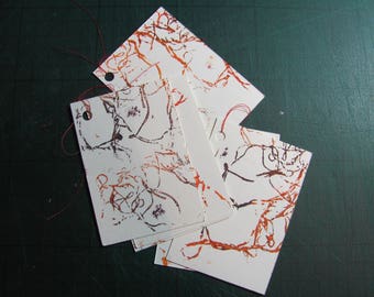 Abstract swirl gift tags