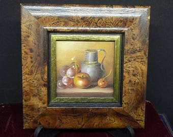 Vintage Oil Painting | Still Life Painting | Mini Painting Picture
