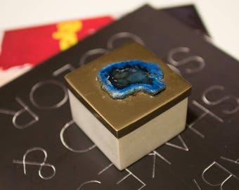 Marble, Brass, and Agate Catch All