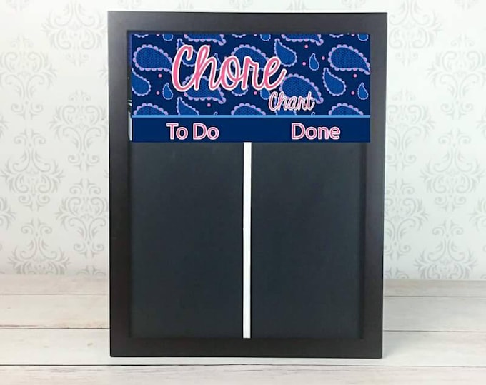 Magnetic Chore Charts - Kid's Chore Chart - Job Chart - Behavior and Responsibility Chart - Family Command Center - Magnetic Chalkboard