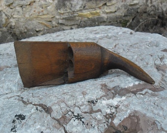Antique old wooden harvest tool swap hook 19th-century original authentic rare,Primitive Wooden Harvest Tool Palamarka,European Farm Tool