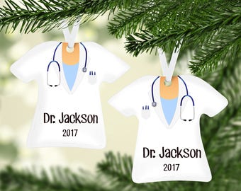 Lab Coat Blue Ornament