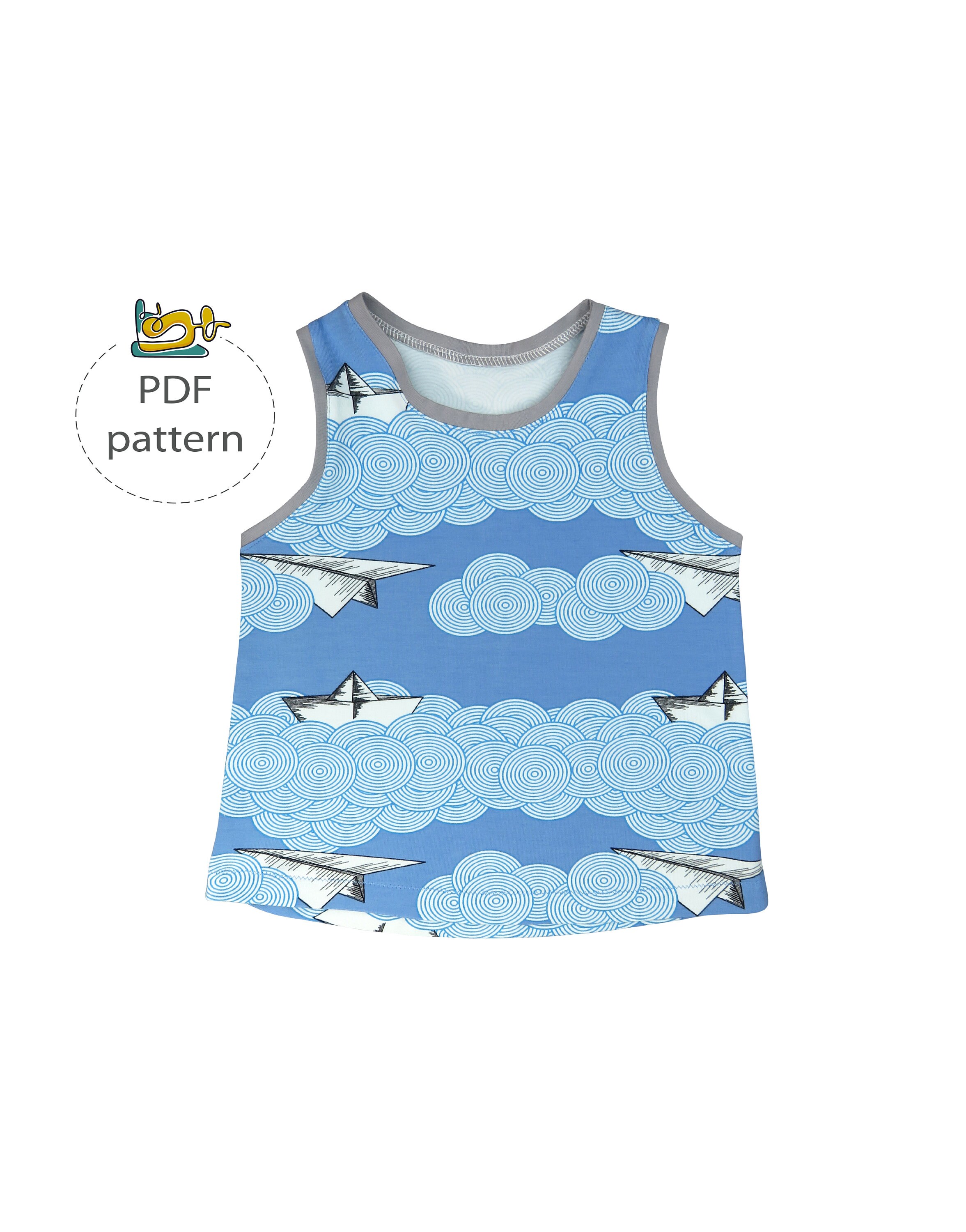 Download Baby tank top pattern modern baby sewing pattens pdf sewing