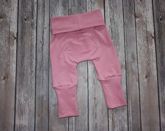 Miniloones,Grow With Me,Antique Rose Baby Pants, Cloth Diaper Pants,Baby Leggings,Baby Maxaloon,Toddler Pant,Adjustable Pants,Evolution Pant