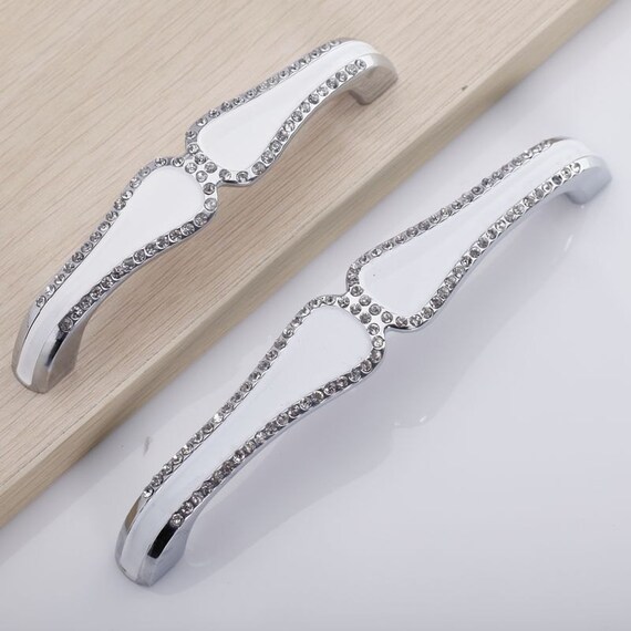 Glass Dresser Pulls Drawer Pull Handles / Crystal Door