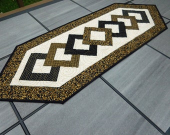 Quilted table runner, table topper, modern table runner, table decor, handmade