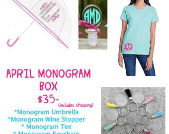APRIL MONOGRAM BOX