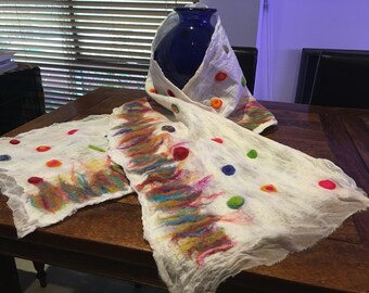 Nuno felted shawl - extra large