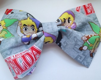 Legend of Zelda Bow - Zelda Bow Tie, Zelda Hair Bow, Zelda Accessories, Link, Geek Accessories, Geek Bow Tie, Geek Hair Bow, Zelda Party