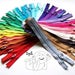 Special Price - 25 Assorted YKK All Purpose Zippers- Available in 3,4,5,6,7,8,9,10,12,14,16,18,20 and 22 Inches