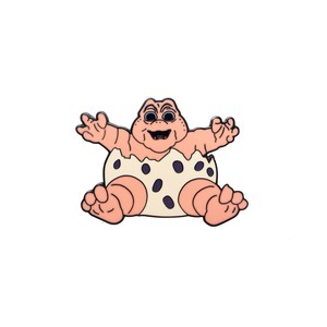 NOT THE MAMA Baby Sinclair Hard Enamel Pin