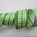 Green Plaid Ribbon Spring Ribbon Wired 1 1/2" inch wide Gift Basket Bows Wreath Ribbon Center Piece Home Decor Floral Arrangement lr074