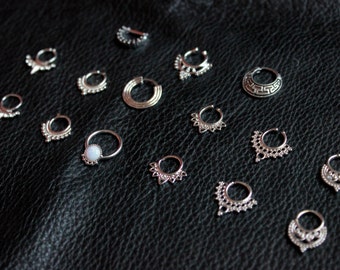 SALES 2018!!Septums Collection in fake/real-stainless steel - Tribal - Ethnic - Boho - Gypsy - Piercing - Trip - Trance - Original - Pixies