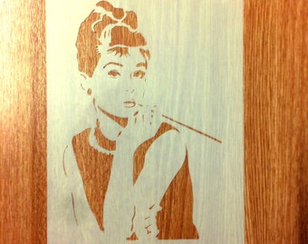 Audrey Hepburn STENCIL / Breakfast with Tiffany stencil