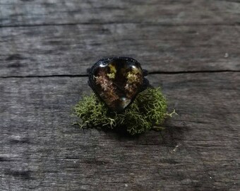 Electroformed Included Quartz Forest Ring // Lodolite Ring