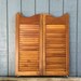 Vintage Wooden Shutter Doors Antique Shutters Swinging Cafe Doors Old Bar Doors Louvered Wood Saloon Shutter Doors
