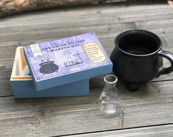 Advanced Potion Making Kit, Wooden Keepsake Box, Tea Organizer, Witchcraft and Wizardry