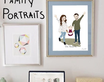 Custom Family Portrait Illustration