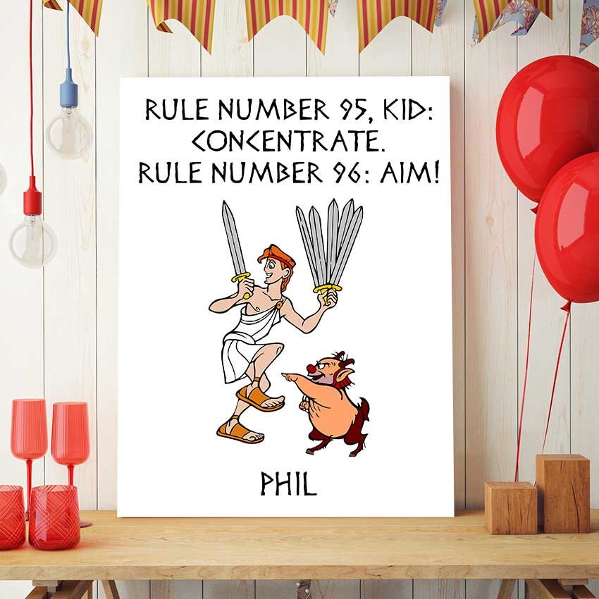 Phil Hercules Print Hercules Disney Quotes Phil Quote