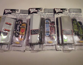 3 VTG Tech Deck Skateboard Zoo-York/World/Creature in box