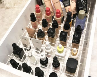 Acrylic makeup organizer organiser storage divider Set 4