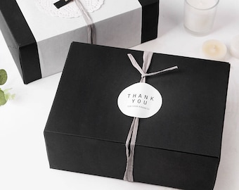 4 Medium size black gift box,black favor box,bakery box,cookie gift box,large gift box,clothes gift box,black packaging box,bridal shower