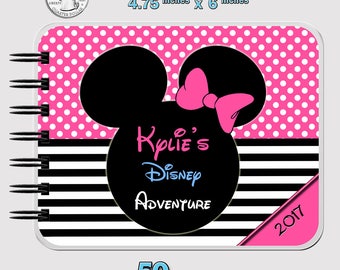 Pink Classic Disney Autograph Book Minnie Mouse - Journal- Notebook - Sketchbook - Vacation Book - 4.75" x 6"