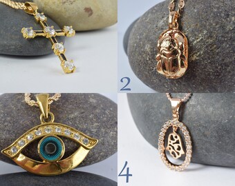 Gorgeous 18KT Gold Filled Pendants,Wholesale Gold Filled Pendants,CZ Clear Cubic Zirconia Pendants, Pinky Gold Filled Pendants, Wedding Gift