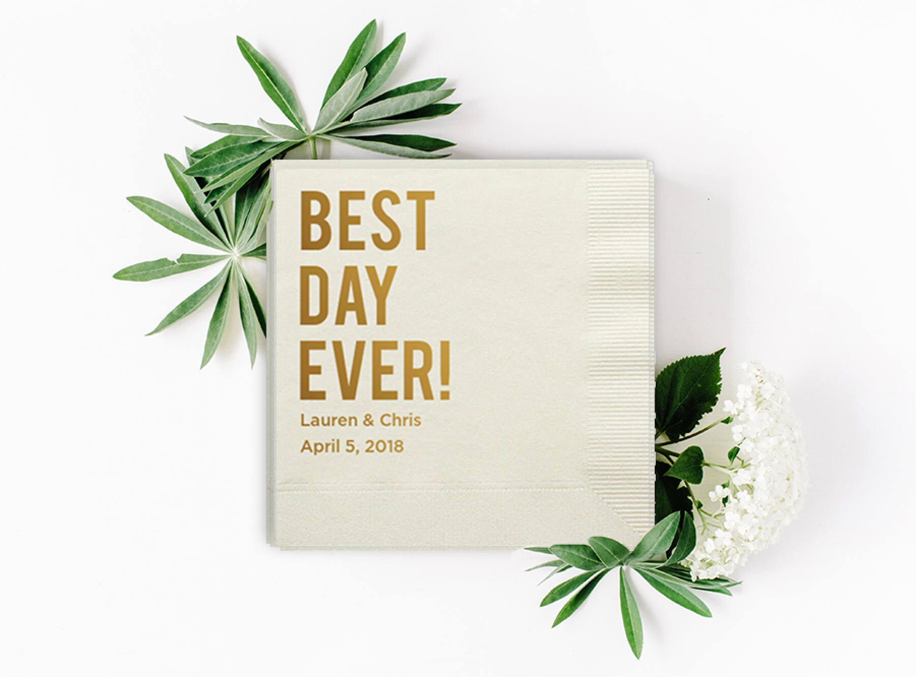 100 Customizable Cocktail Napkins Wedding Birthday Baby