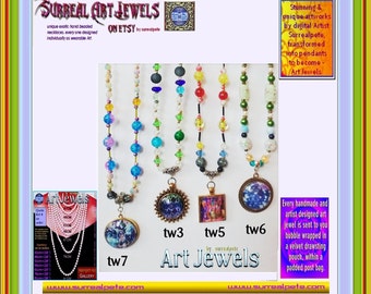 Art Jewel Necklace Handmade Jewelry Gifts - 25mm SetOne
