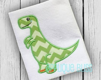 T-Rex Applique Design - Animals - Dinosaur - Tyrannosaurus Rex - Boy - Monogram - Machine Embroidery