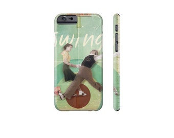 SWING Dance Phone Case, iPhone 8 Case, Samsung Galaxy Case, Retro Phone Cover, iPhone 7 Plus Case, Galaxy s7, Protective Case for iPhone X.
