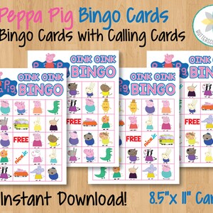 Peppa Pig Bingo Printable Free