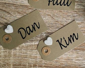 Place card vinyls/decals/stickers DIY