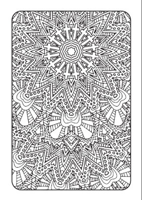 Art Therapy Printable Adult Coloring Book Downloadable PDF Art Therapy Printable Adult Coloring Book Downloadable PDF