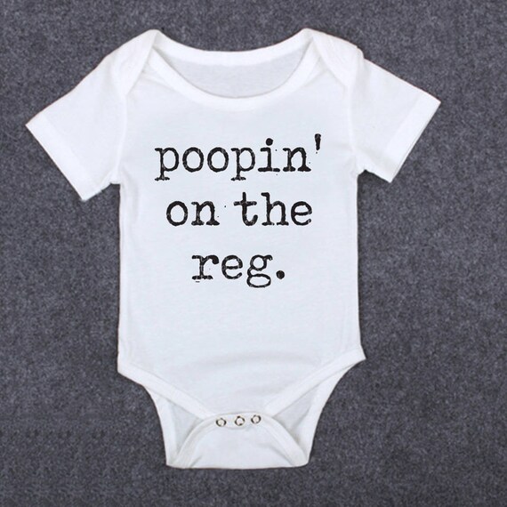 Baby SVG Funny SVG Baby Onesie SVG Poopin on the Reg Svg