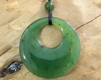 Canadian Jade Circle Of Life Pendant - 0517 - Nephrite Jade - Jade Necklace