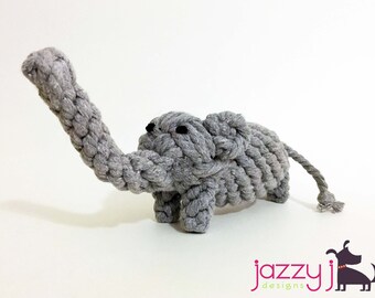 Grey Alabama Elephant Dog Rope Toy