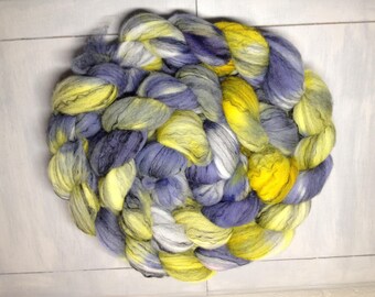 Lizzie's Fairies - Hand dyed Merino/Black Tencel Roving