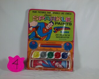 1970's Kenner Superman Sparkle Paint Set