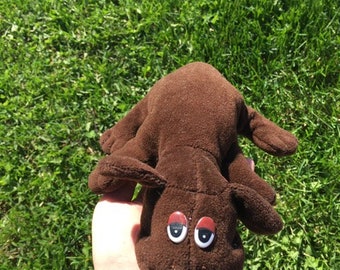 Tonka 1980s Pound Puppies Brown Plush Dog