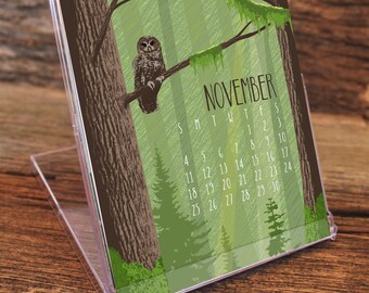 2018 Calendar / Desk Calendar / Wildlife